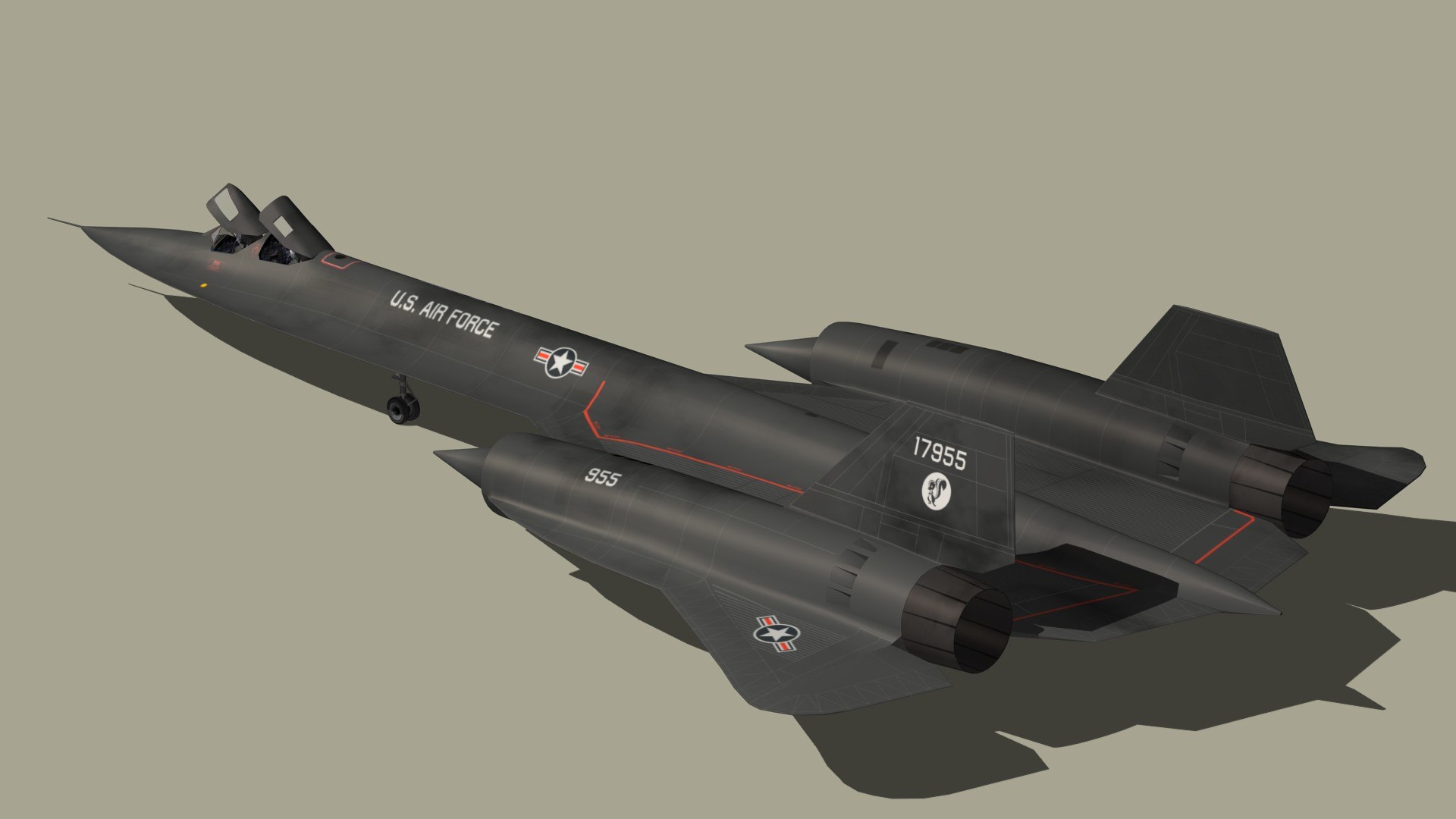 3D Lockheed SR-71 Blackbird Model - TurboSquid 2199511