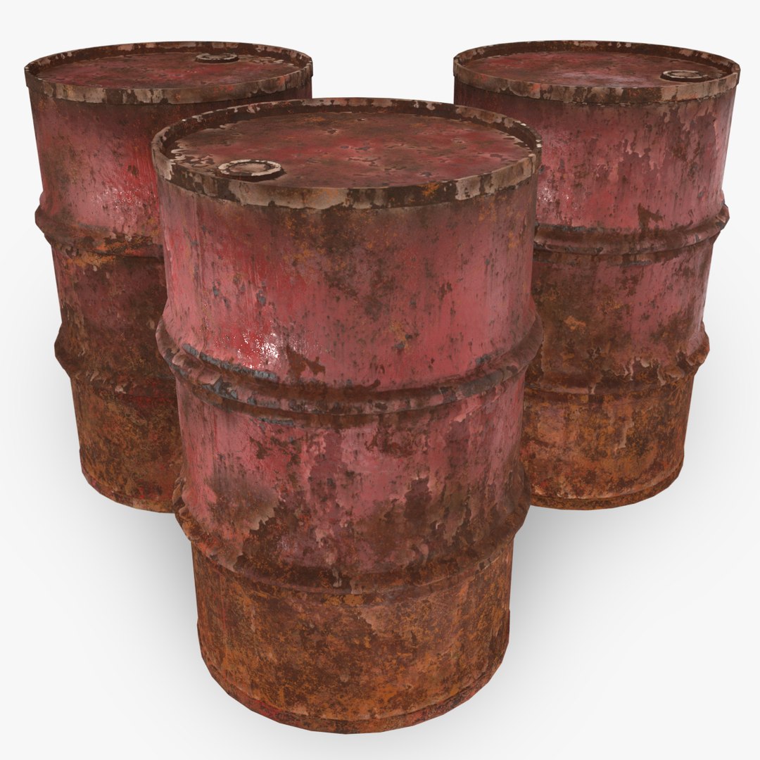 錆びたドラム缶3Dモデル - TurboSquid 1761560