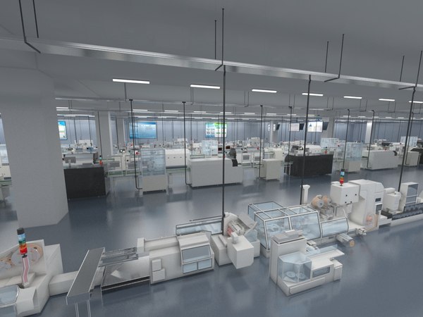 Factory interior with equipment 3D 모델 - TurboSquid 1904404