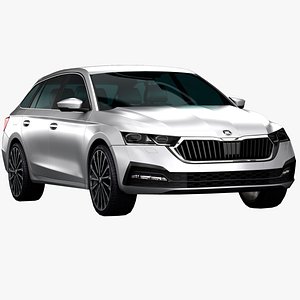 3D skoda octavia combi 2020 model