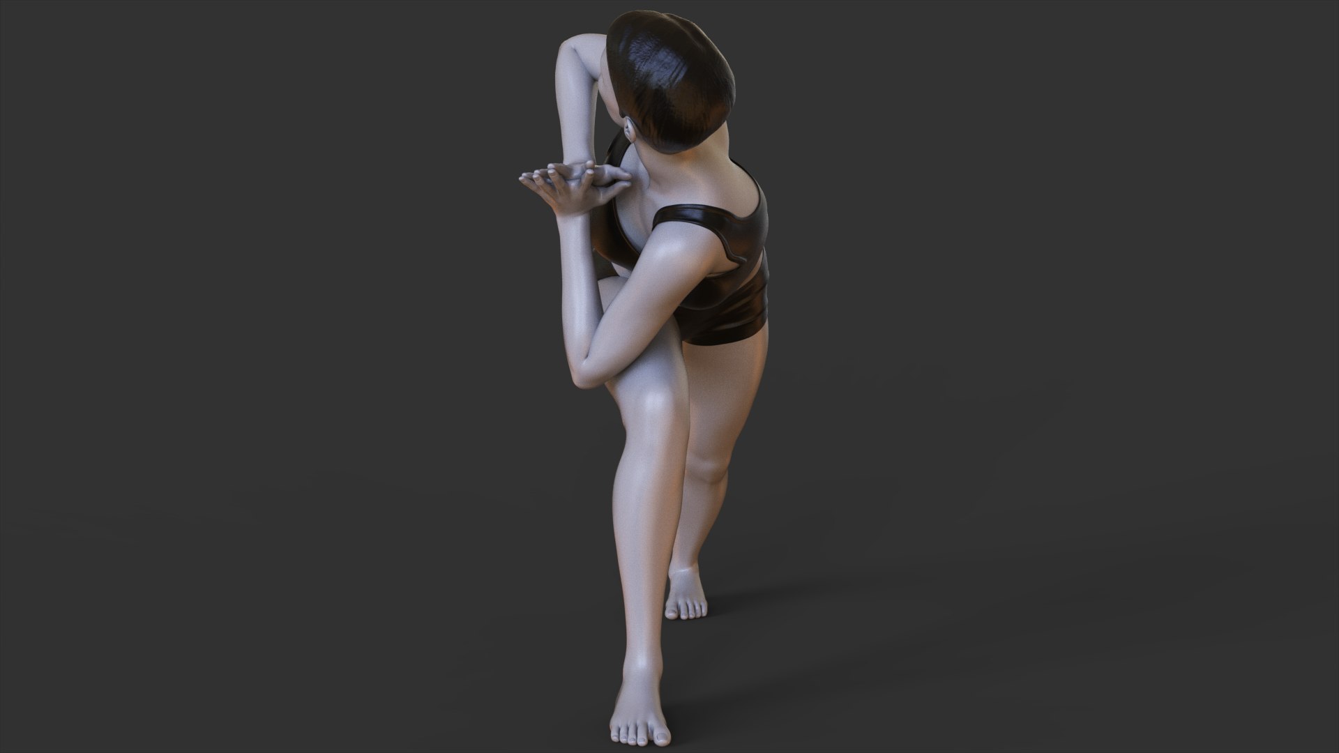 Yoga Pose - Reverse Triangle Pose 3D - TurboSquid 2429384