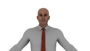 businessman formal office wear men 3d model 3D model
