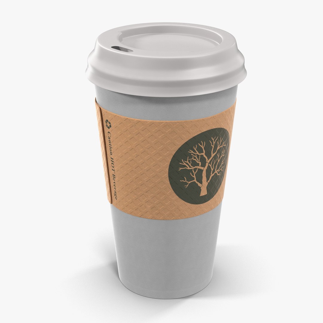 To Go Cup With Sleeve 3D model preview