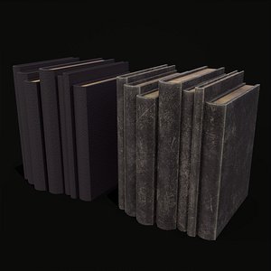 Simple Purple Leather Books 3D model