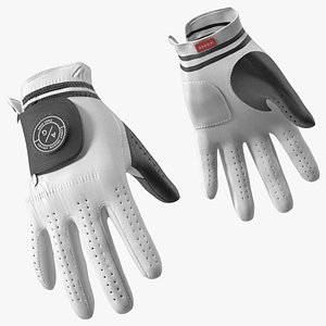 Premium Golf Gloves Asher White