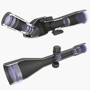 Rifle Spotting Scope Cross Section v10