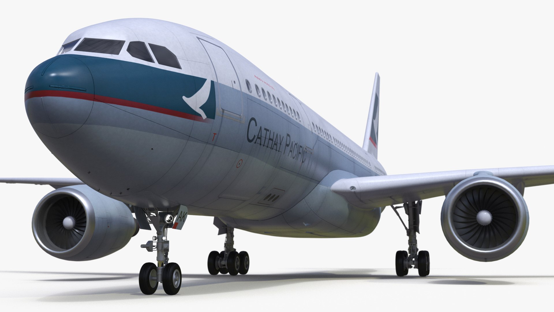 Cathay Pacific Airbus A330-200 3D model preview