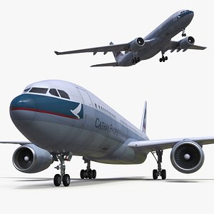 3D Cathay Pacific Airbus A330-200 model