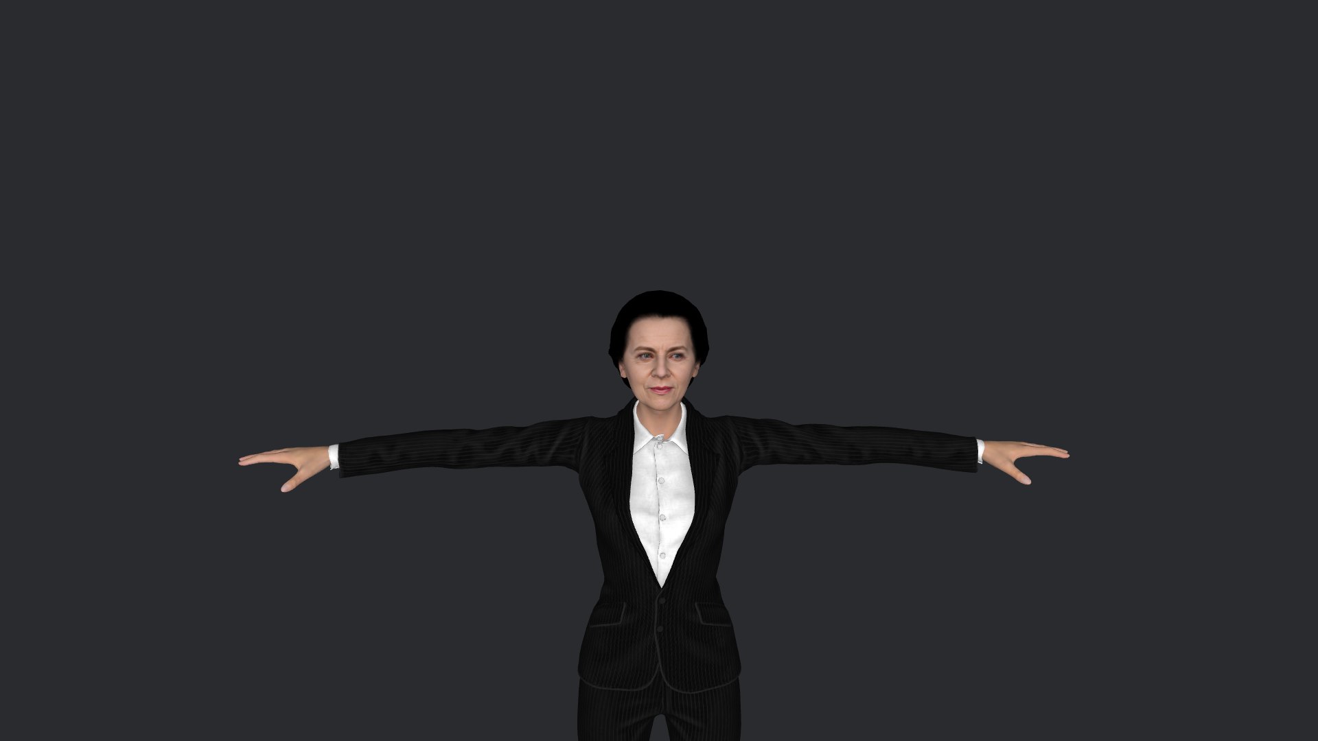 Ursula von der Leyen  Hyper Realistic Full Body Fully Rigged 3D Character 3D https://p.turbosquid.com/ts-thumb/J5/weOT1y/uw/model1/png/1725213213/1920x1080/fit_q87/8f6b30b484b5ad8e2b1f01c3d9a90886c12feab5/model1.jpg