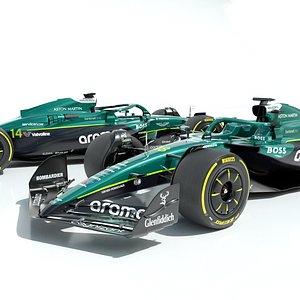 3D F1 AstonMartin AMR-25 2025