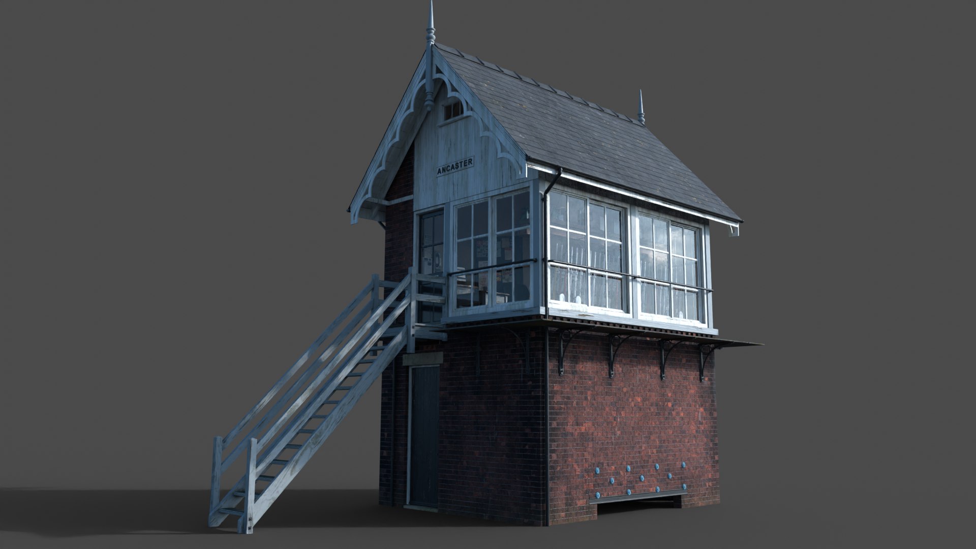 Ancaster Signal Box PBR 3D Model - TurboSquid 2200549