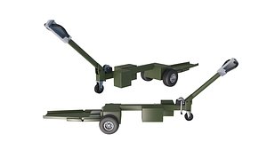 Light Aircraft Towbar 3D model