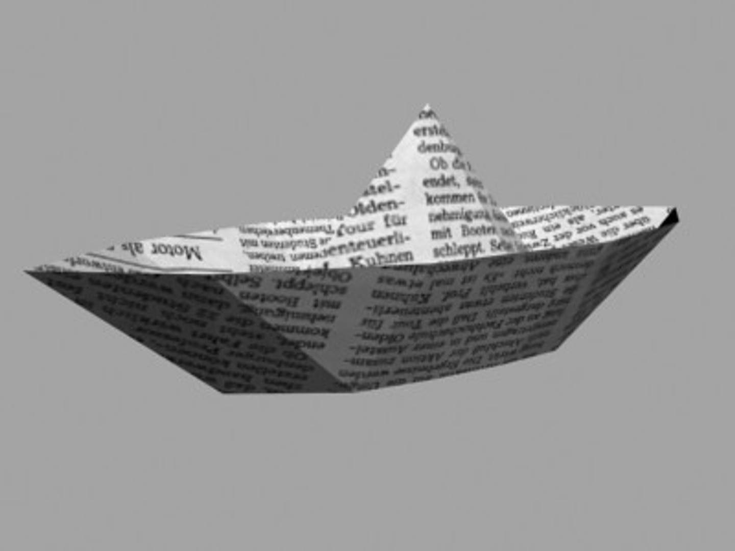 3d paper ship