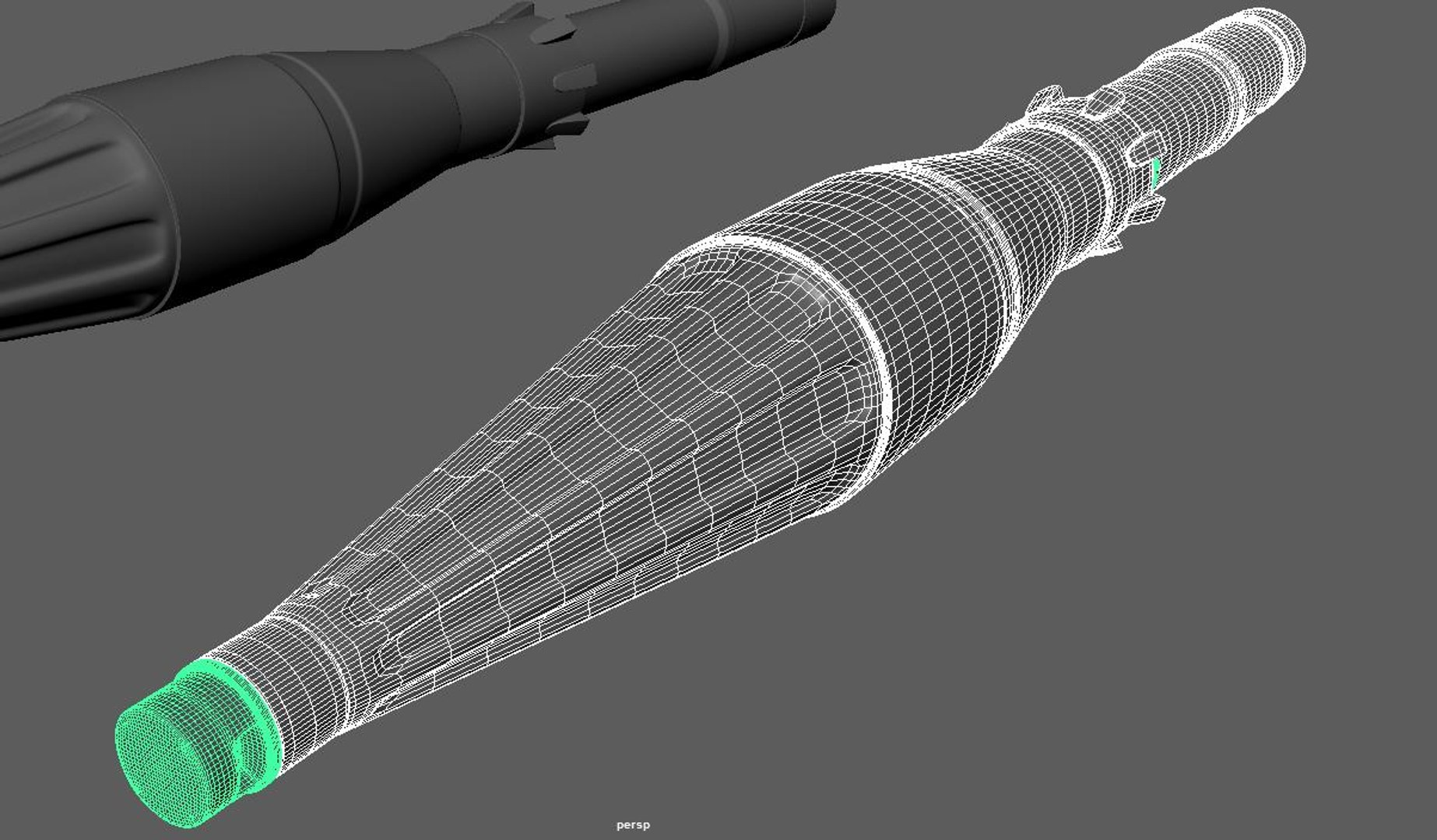 3D weapon rocket projectile rpg-7 model - TurboSquid 1516447