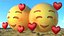 Smile Emoji With Hearts