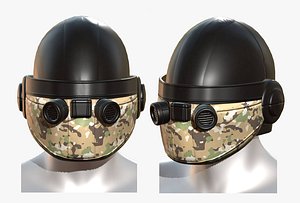 3D mask helmet