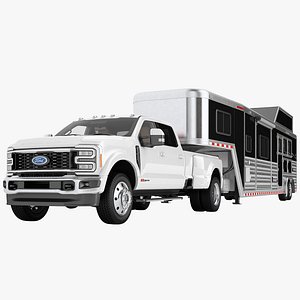Ford Super Duty F450 2026 Gooseneck Horse Trailer 02