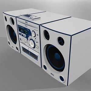 3d stereo radio cd model