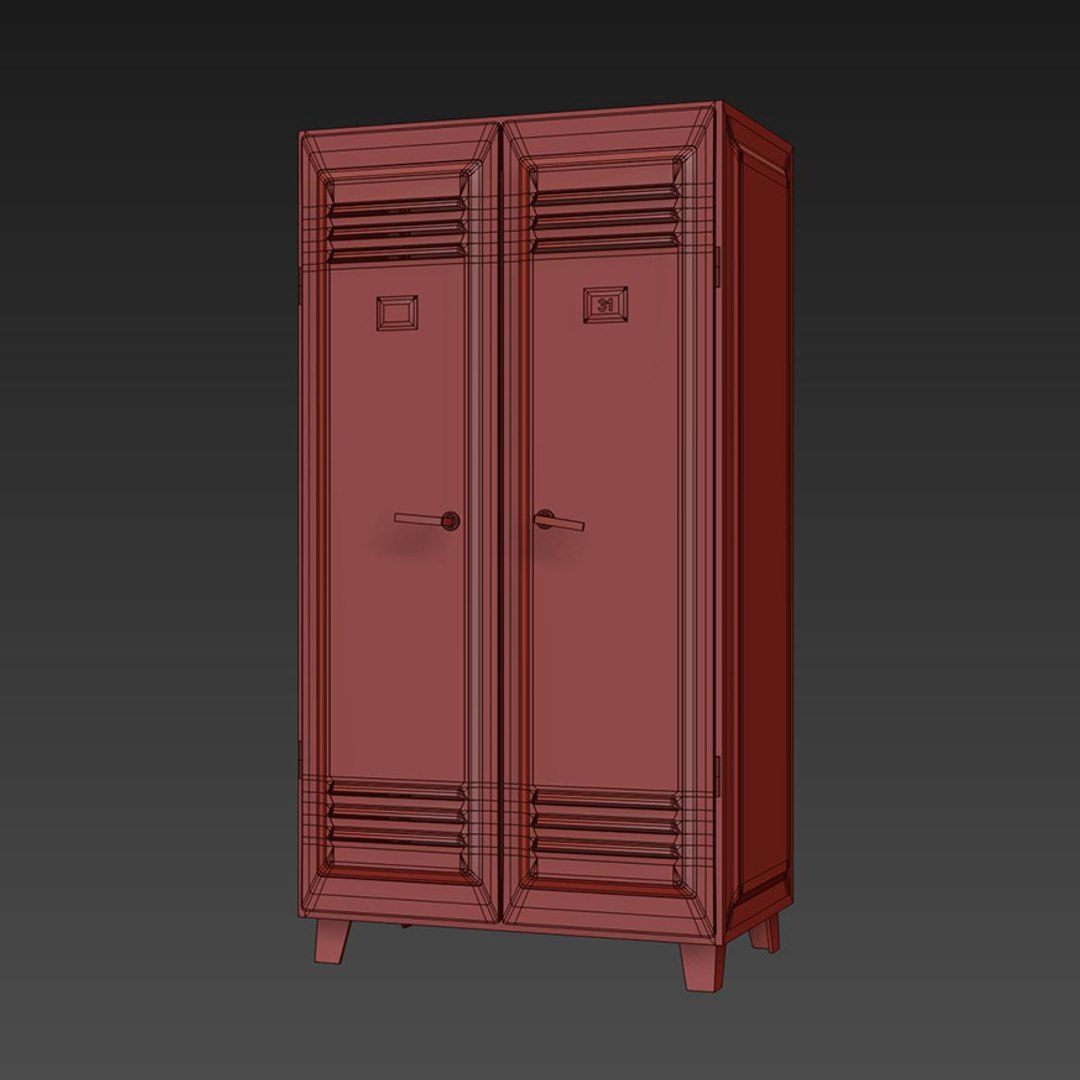 Metal Locker Model - TurboSquid 1537832
