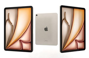 Apple iPad Air 11 2024 White Low Poly