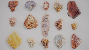 15 3D Scanned Rocks Collection 1 3D