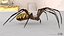 3D model Rigged wasp spider