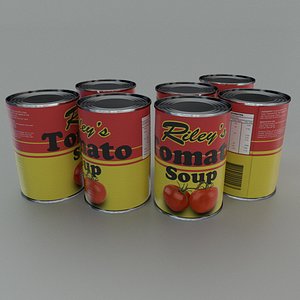 Tinned tomato soup tin can