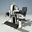 leg curl machine precor 3d model