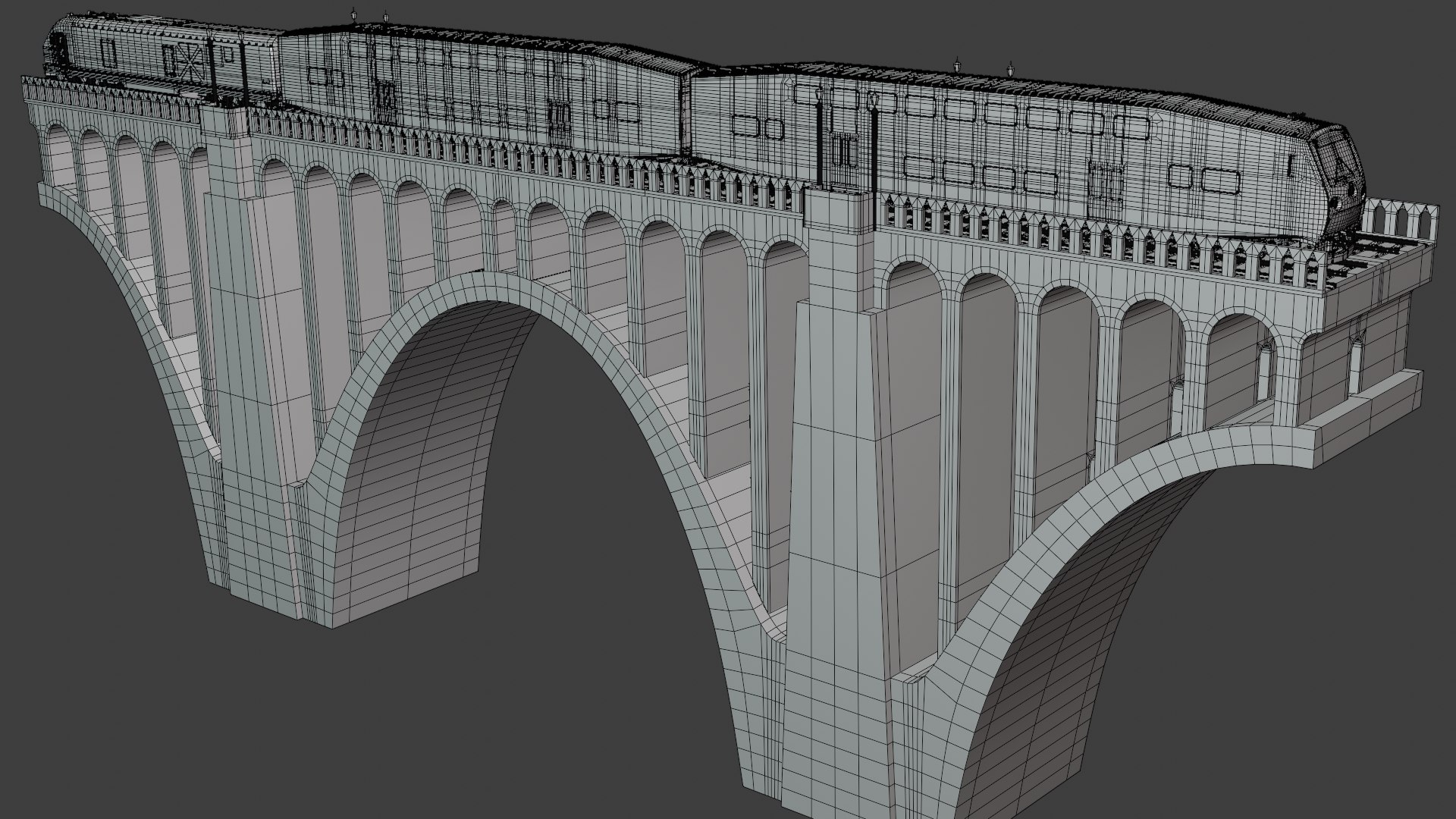 Viaduct with BiLevel train 3D https://p.turbosquid.com/ts-thumb/J6/gYyBfR/Pe/bridge_doubledeck_wire_0/png/1742162452/1920x1080/fit_q87/3dfd4cd3c5b6eb38ff46ffa9309a0803649aa94e/bridge_doubledeck_wire_0.jpg