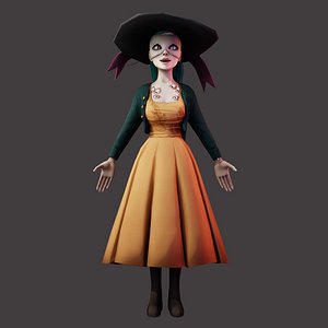 3D Masked Witch