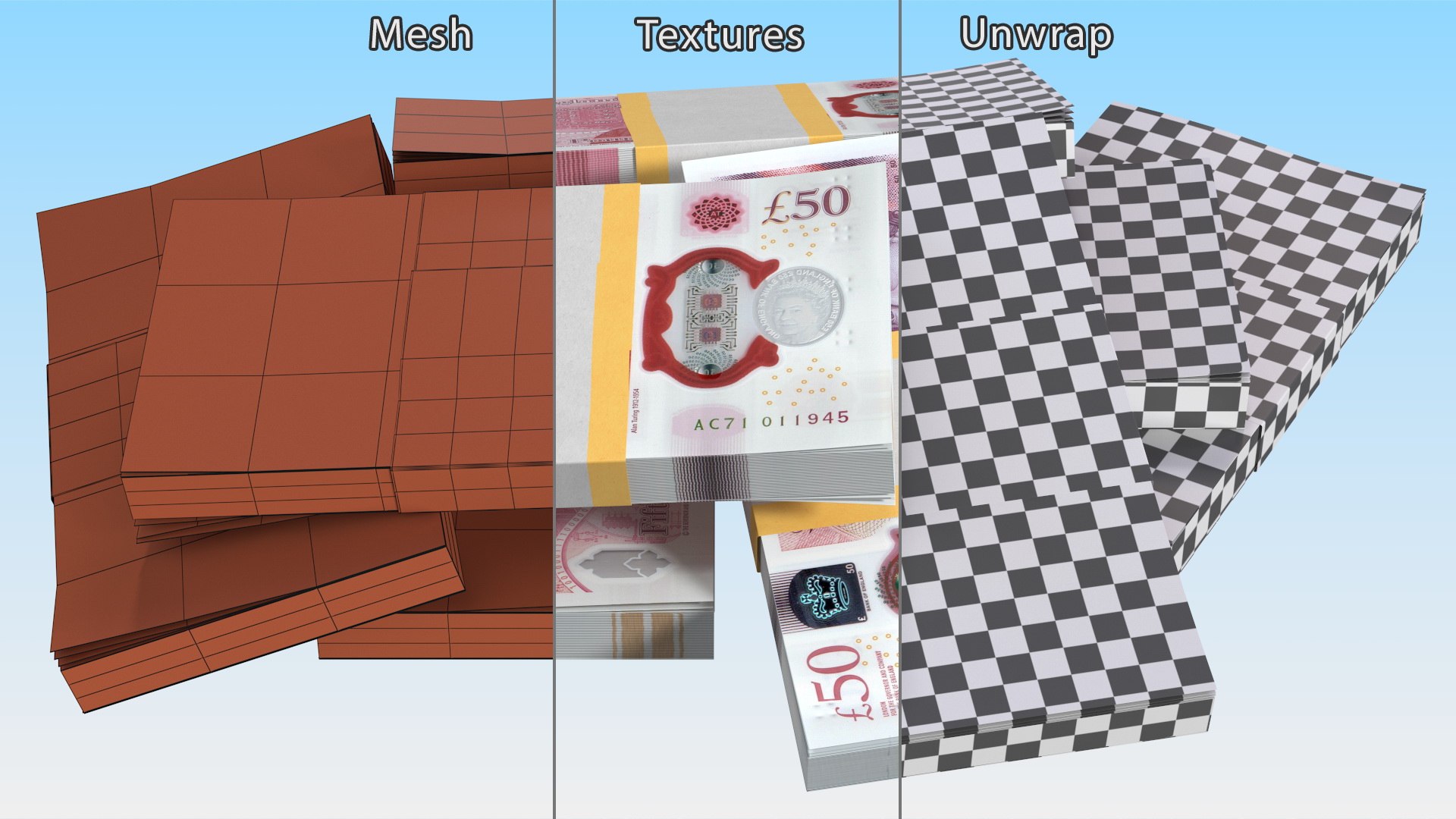 3D model Cash Pile 50 Pounds https://p.turbosquid.com/ts-thumb/J6/qFvzbC/E4/cashpile50poundsc4dmodel022/jpg/1699603074/1920x1080/fit_q87/b125cd93e68b631205ad723ead15596264f6d71c/cashpile50poundsc4dmodel022.jpg