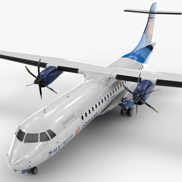 modelo 3d ATR 72 ISRAIR Airlines L1883 - TurboSquid 2001738