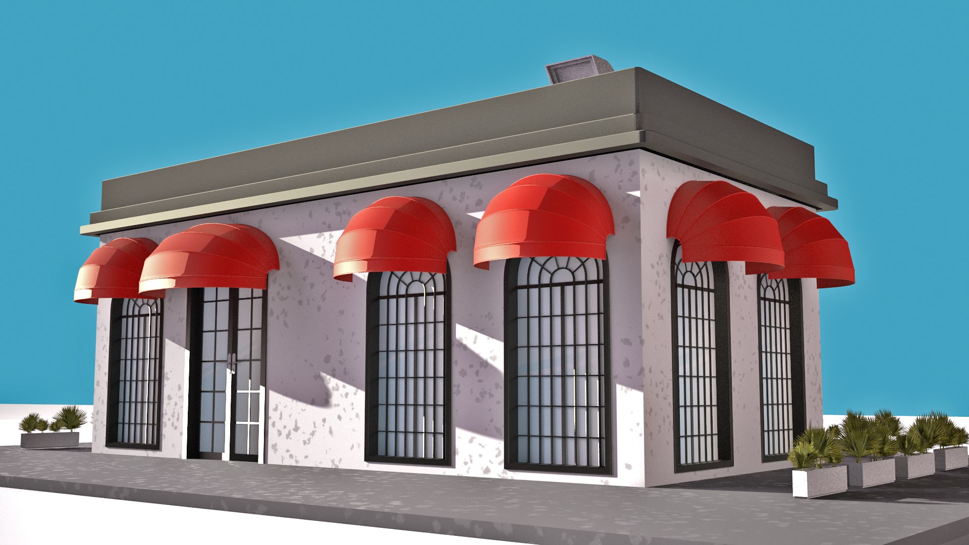3D Model Restaurant - TurboSquid 2005775