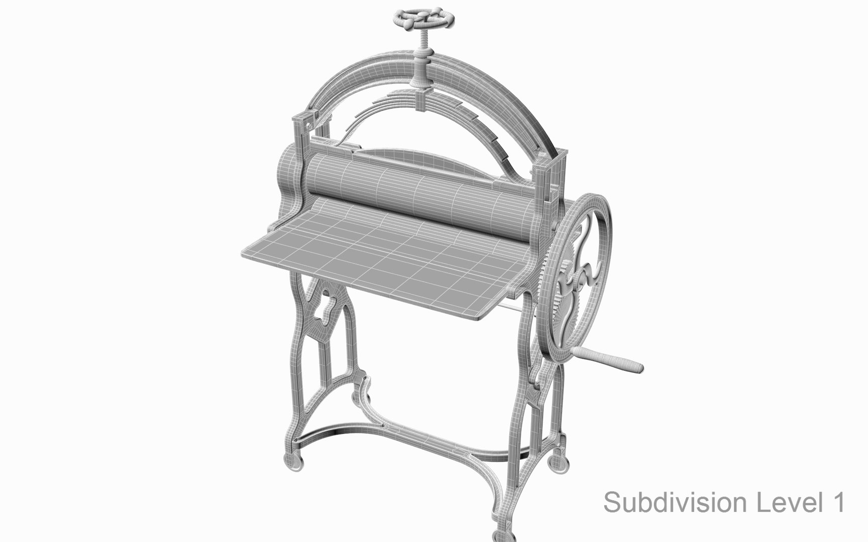 3D model cast iron mangle https://p.turbosquid.com/ts-thumb/J6/uQupFE/NJ/ironmangle_45_hf/jpg/1653053423/1920x1080/fit_q87/4018f53df34c9cd66e017656adb7a72ab5ca85b8/ironmangle_45_hf.jpg