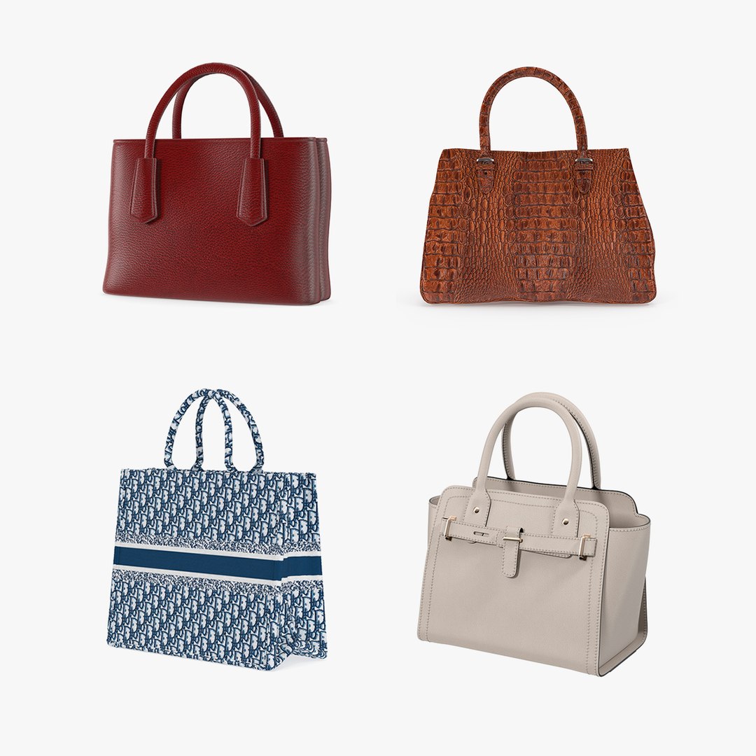 Women Handbags Collection 2 3D model preview