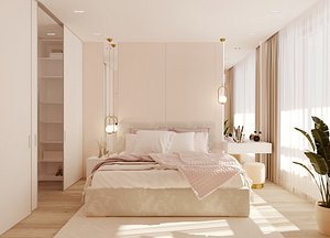 Cozy  bedroom 3D model