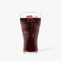 Coca Cola Glass with Droplets
