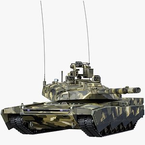 Rigged Abrams-X Main US Battle Tank NATO Skin PBR model