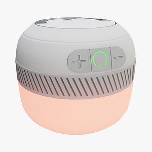 Red Smart Modern Wireless Lamp 3D model