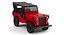 Red Jeep Willys