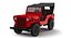 Red Jeep Willys