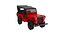 Red Jeep Willys