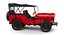 Red Jeep Willys