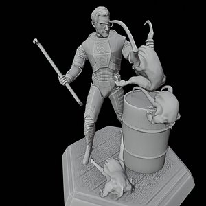 Gordon Freeman fighting with headcrabs