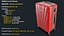 Rolling Travel Suitcase Red