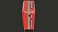 Rolling Travel Suitcase Red