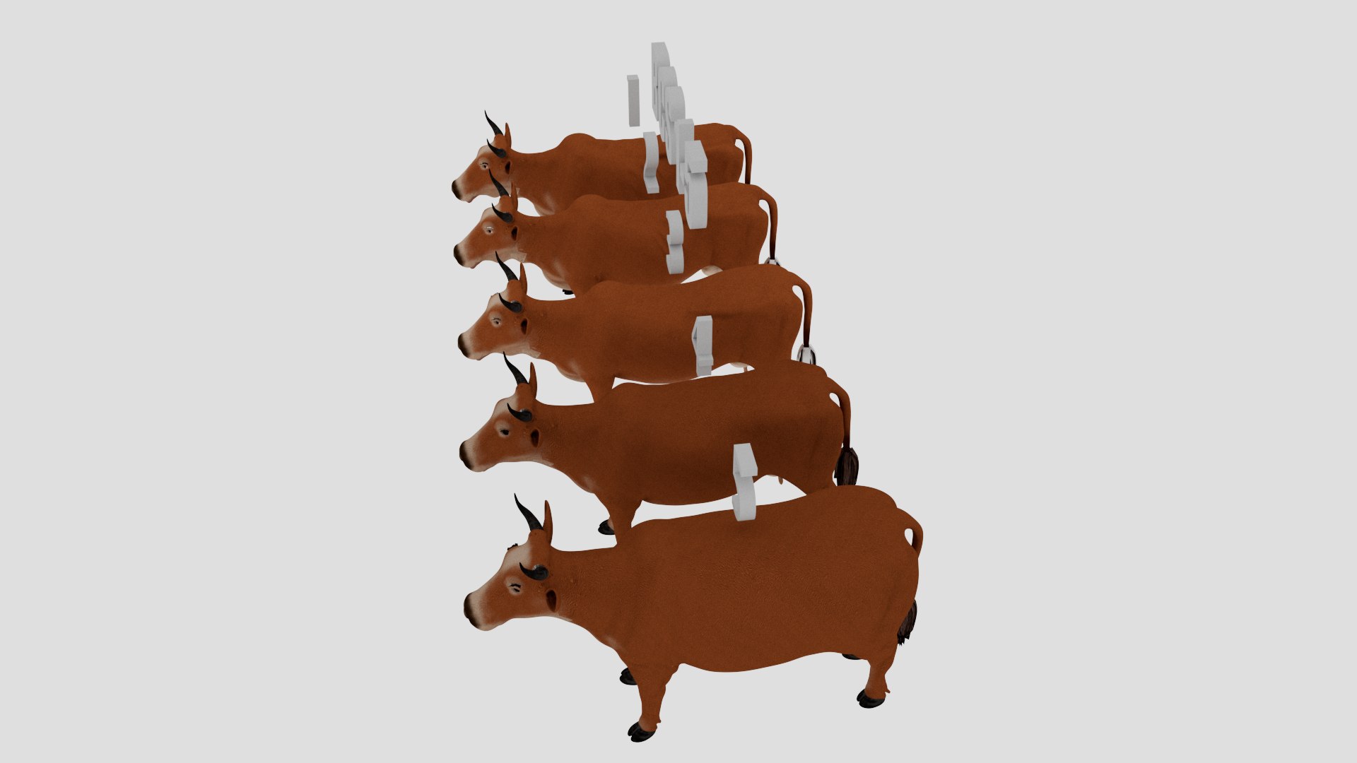 BCS1-5 CowHigh Poly Model - TurboSquid 2247941