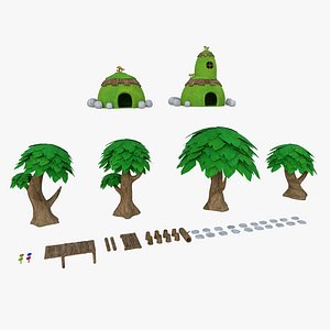 3D Tropical House model