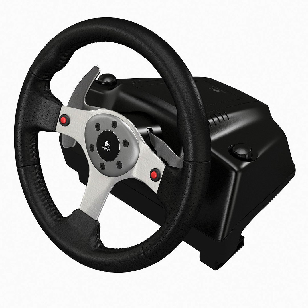 3d Logitech G25 Racing Steering Wheel