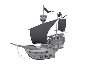Cartoon Pirate Ship